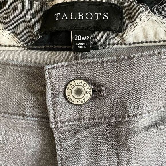 Talbots Flannel Cuff Ankle Jeans size 20WP - Picture 5 of 12
